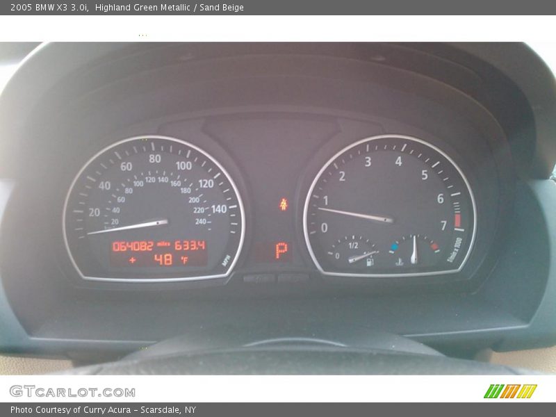 Highland Green Metallic / Sand Beige 2005 BMW X3 3.0i