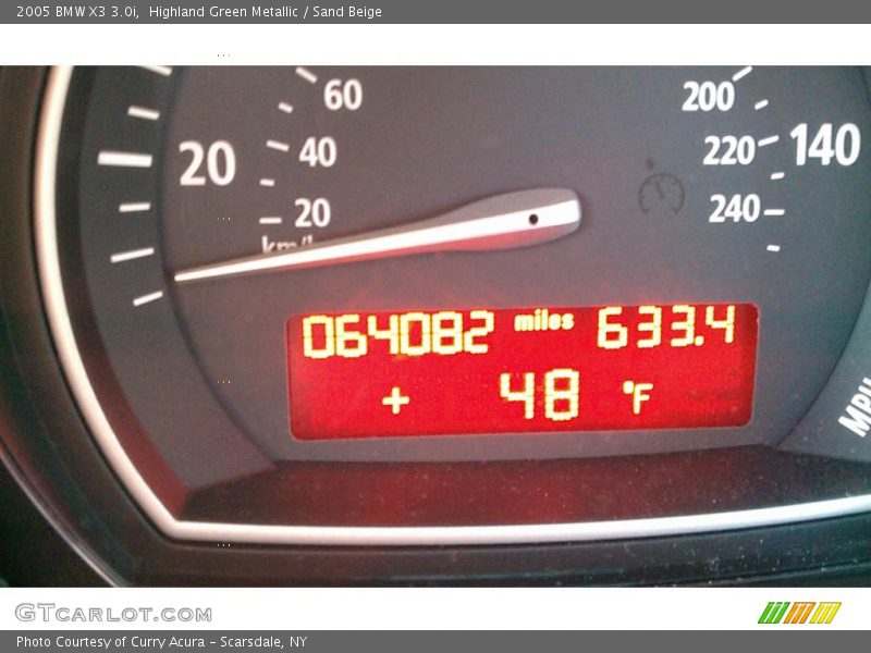 Highland Green Metallic / Sand Beige 2005 BMW X3 3.0i