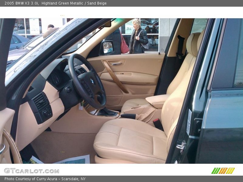 Highland Green Metallic / Sand Beige 2005 BMW X3 3.0i