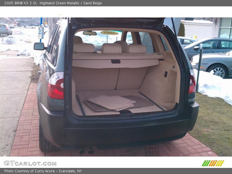 Highland Green Metallic / Sand Beige 2005 BMW X3 3.0i