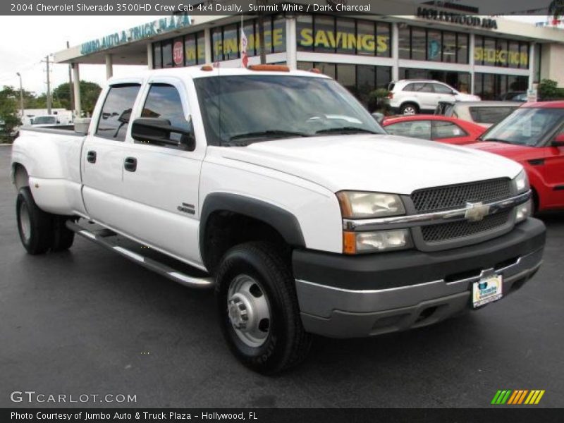 Summit White / Dark Charcoal 2004 Chevrolet Silverado 3500HD Crew Cab 4x4 Dually