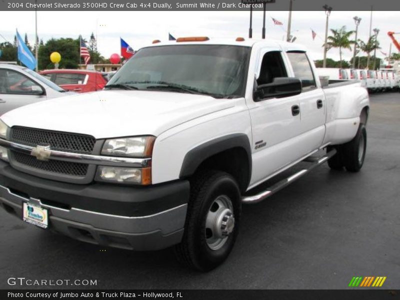 Summit White / Dark Charcoal 2004 Chevrolet Silverado 3500HD Crew Cab 4x4 Dually