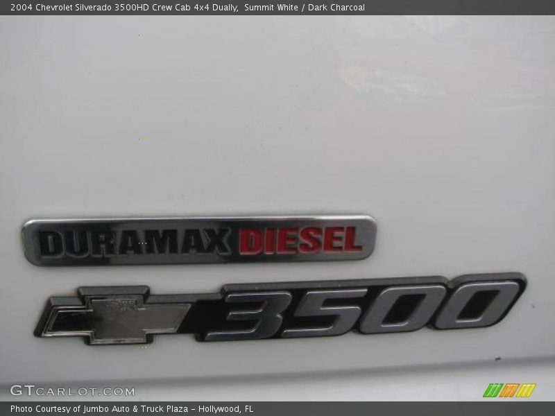 Summit White / Dark Charcoal 2004 Chevrolet Silverado 3500HD Crew Cab 4x4 Dually