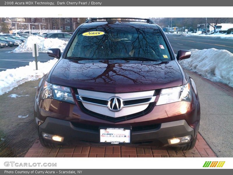 Dark Cherry Pearl / Ebony 2008 Acura MDX Technology