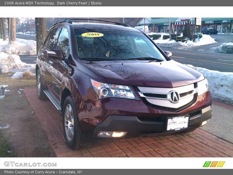 Dark Cherry Pearl / Ebony 2008 Acura MDX Technology