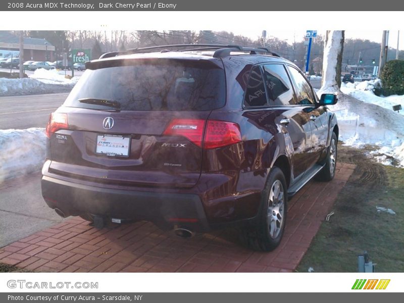 Dark Cherry Pearl / Ebony 2008 Acura MDX Technology