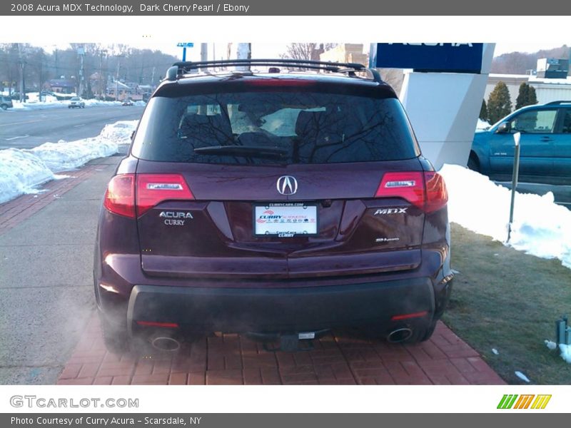 Dark Cherry Pearl / Ebony 2008 Acura MDX Technology