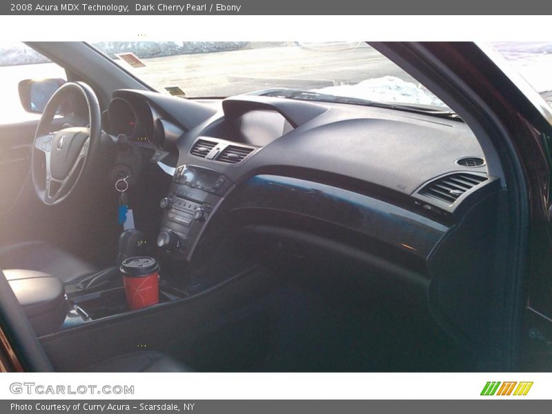 Dark Cherry Pearl / Ebony 2008 Acura MDX Technology