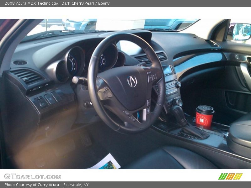 Dark Cherry Pearl / Ebony 2008 Acura MDX Technology