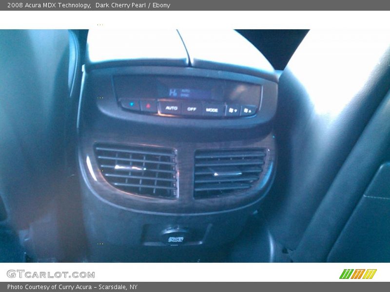 Dark Cherry Pearl / Ebony 2008 Acura MDX Technology