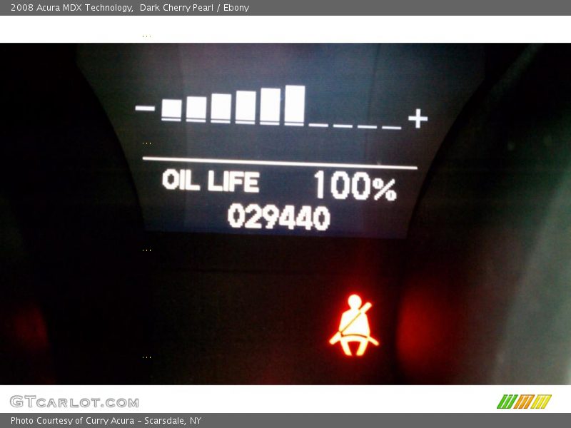 Dark Cherry Pearl / Ebony 2008 Acura MDX Technology