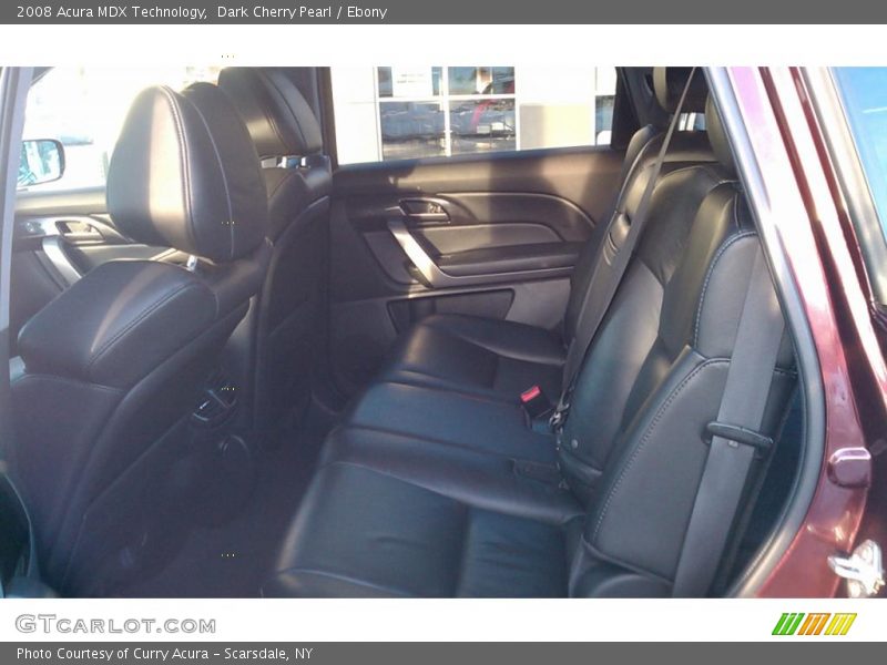 Dark Cherry Pearl / Ebony 2008 Acura MDX Technology