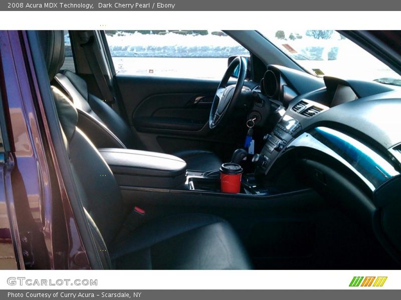 Dark Cherry Pearl / Ebony 2008 Acura MDX Technology