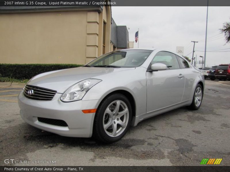 Liquid Platinum Metallic / Graphite Black 2007 Infiniti G 35 Coupe