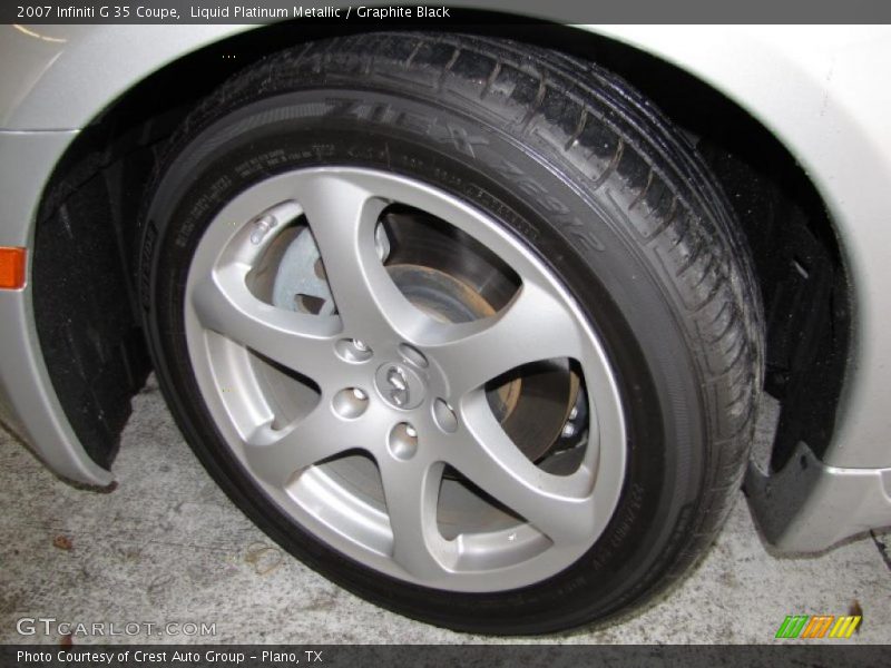 Liquid Platinum Metallic / Graphite Black 2007 Infiniti G 35 Coupe