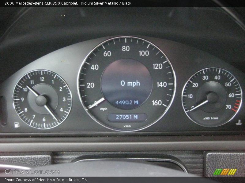  2006 CLK 350 Cabriolet 350 Cabriolet Gauges
