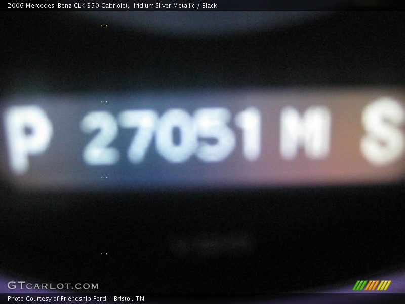 Iridium Silver Metallic / Black 2006 Mercedes-Benz CLK 350 Cabriolet