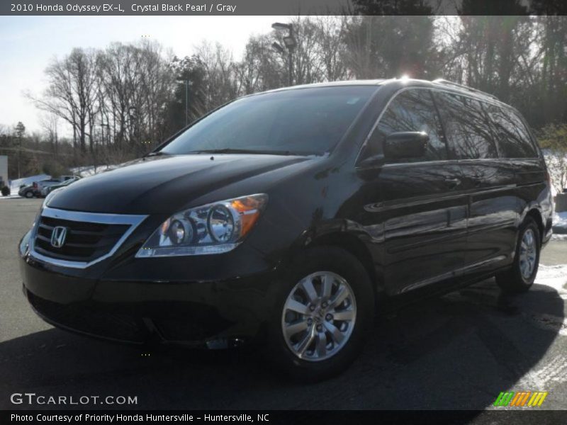 Crystal Black Pearl / Gray 2010 Honda Odyssey EX-L