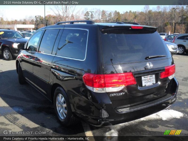 Crystal Black Pearl / Gray 2010 Honda Odyssey EX-L