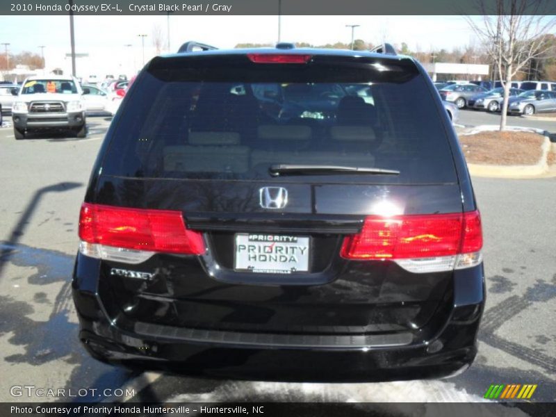 Crystal Black Pearl / Gray 2010 Honda Odyssey EX-L
