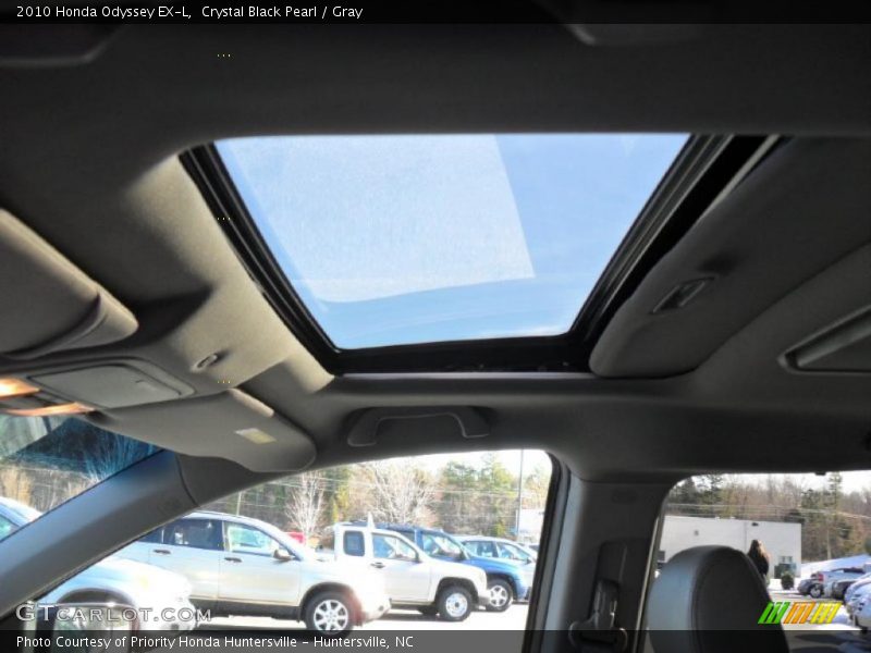 Crystal Black Pearl / Gray 2010 Honda Odyssey EX-L