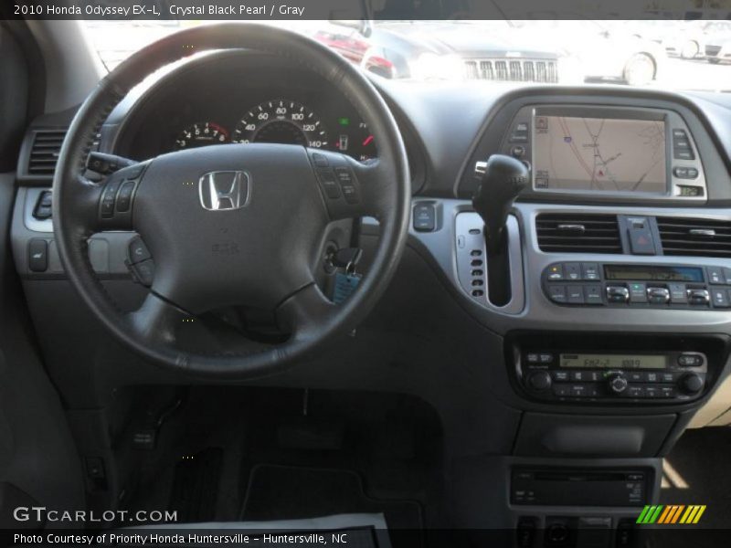 Crystal Black Pearl / Gray 2010 Honda Odyssey EX-L