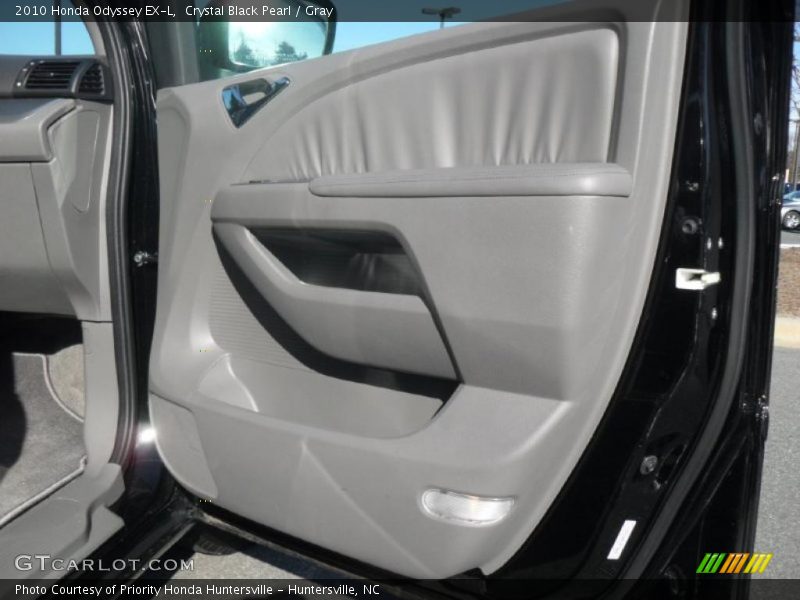 Crystal Black Pearl / Gray 2010 Honda Odyssey EX-L