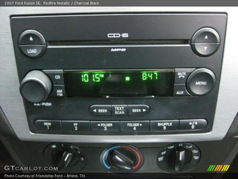 Controls of 2007 Fusion SE