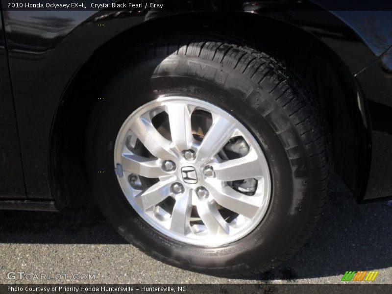 Crystal Black Pearl / Gray 2010 Honda Odyssey EX-L