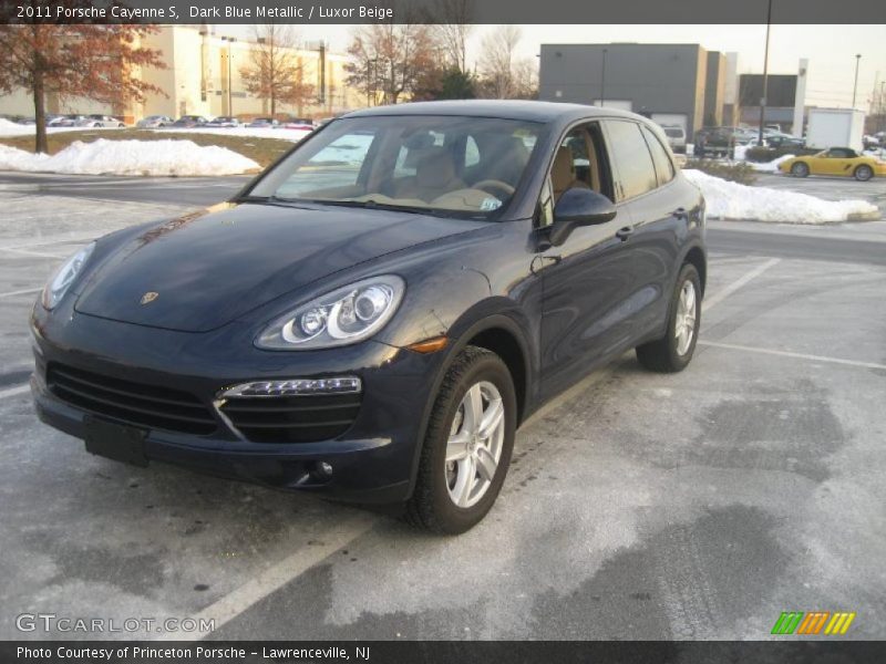 Dark Blue Metallic / Luxor Beige 2011 Porsche Cayenne S