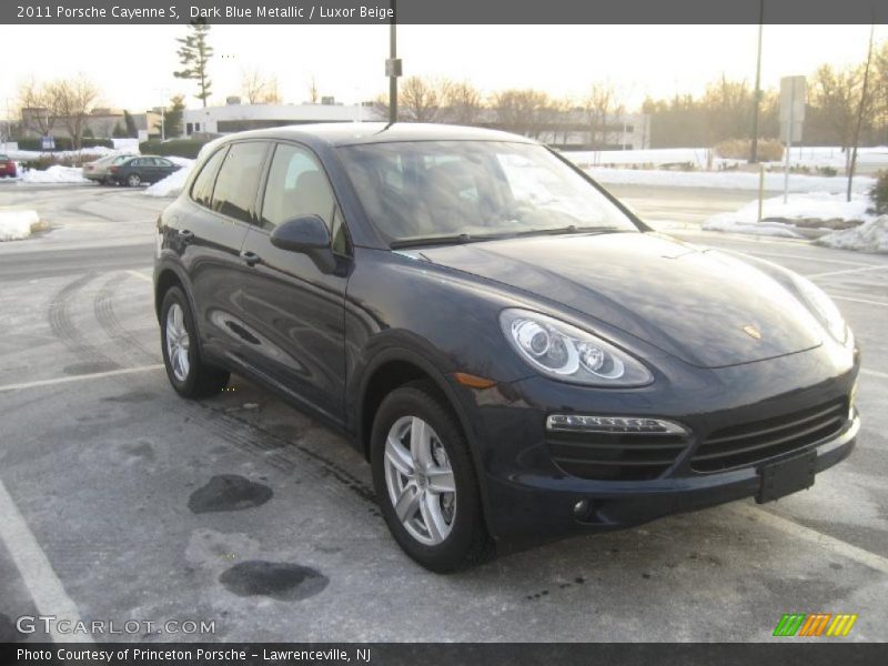 Dark Blue Metallic / Luxor Beige 2011 Porsche Cayenne S