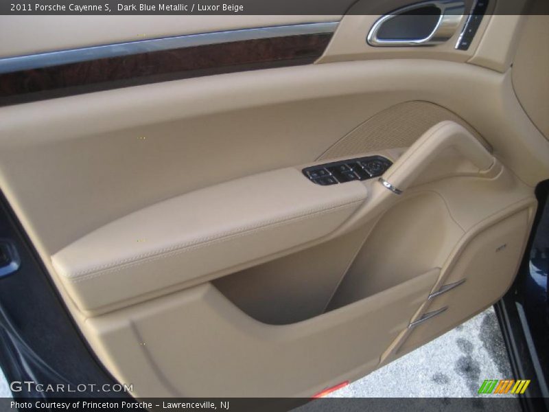 Dark Blue Metallic / Luxor Beige 2011 Porsche Cayenne S
