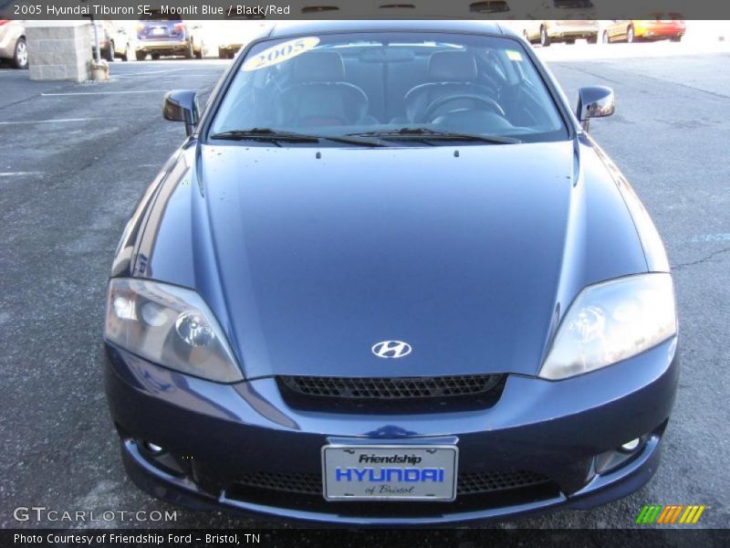 Moonlit Blue / Black/Red 2005 Hyundai Tiburon SE