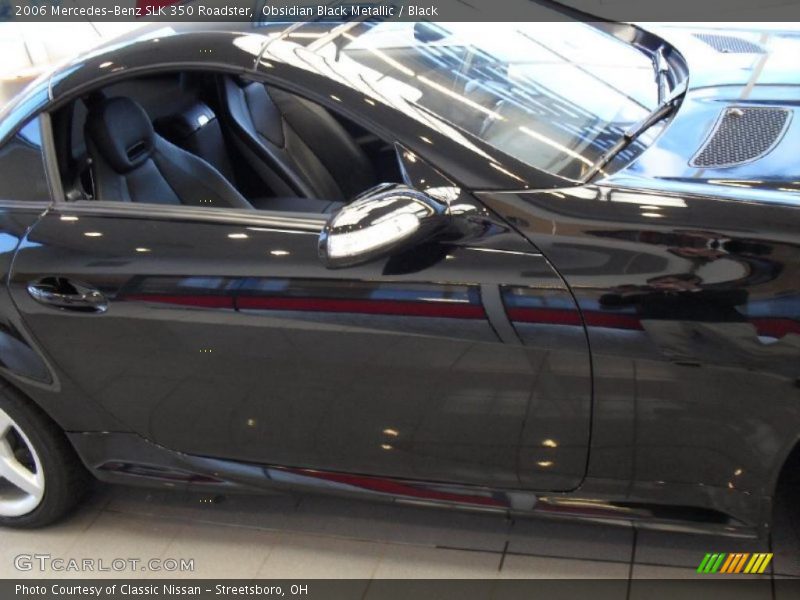 Obsidian Black Metallic / Black 2006 Mercedes-Benz SLK 350 Roadster