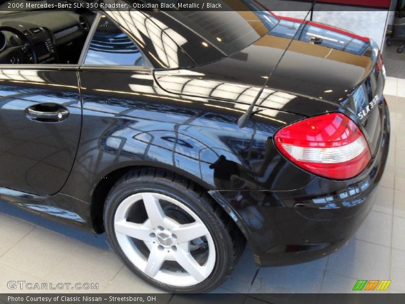 Obsidian Black Metallic / Black 2006 Mercedes-Benz SLK 350 Roadster