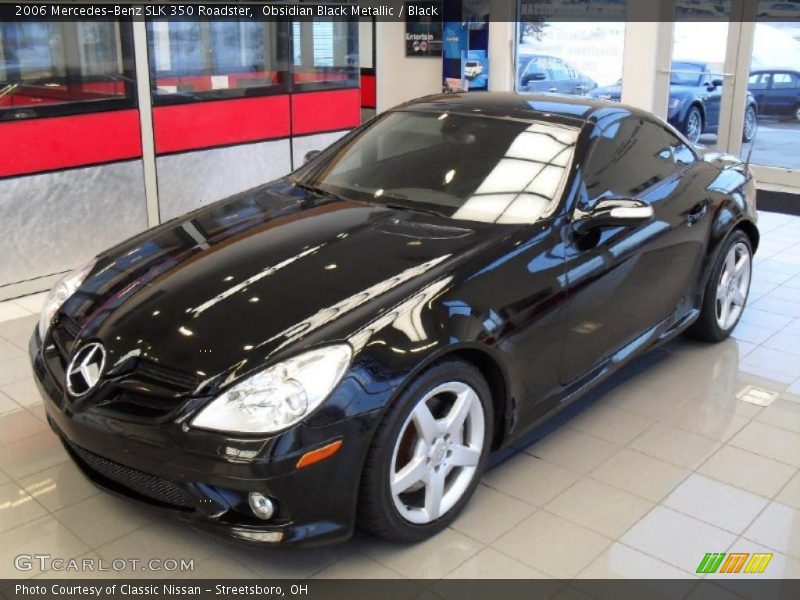 Obsidian Black Metallic / Black 2006 Mercedes-Benz SLK 350 Roadster