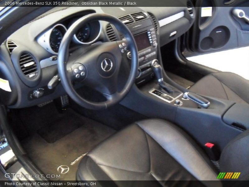 Obsidian Black Metallic / Black 2006 Mercedes-Benz SLK 350 Roadster
