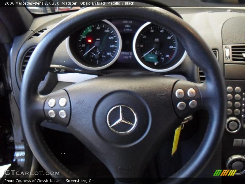Obsidian Black Metallic / Black 2006 Mercedes-Benz SLK 350 Roadster