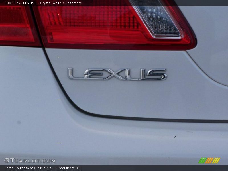 Crystal White / Cashmere 2007 Lexus ES 350
