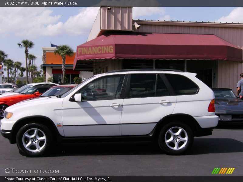 Alpine White / Beige 2002 BMW X5 3.0i