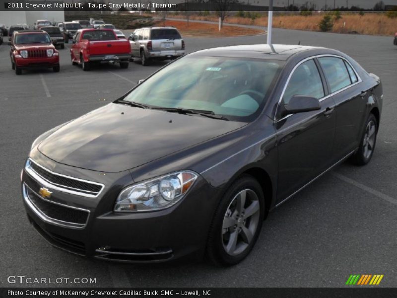 Taupe Gray Metallic / Titanium 2011 Chevrolet Malibu LT
