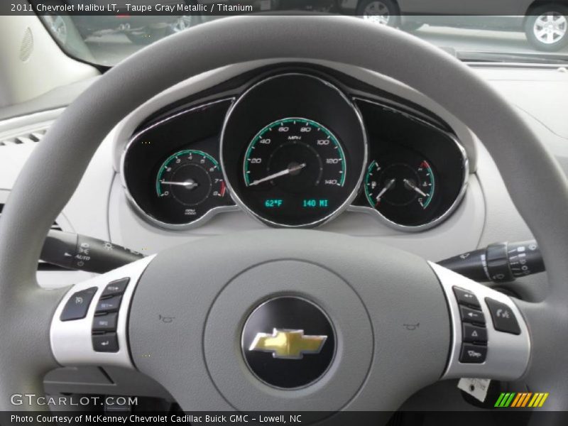 Taupe Gray Metallic / Titanium 2011 Chevrolet Malibu LT