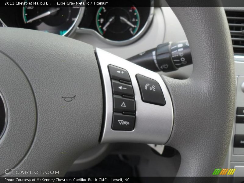 Taupe Gray Metallic / Titanium 2011 Chevrolet Malibu LT