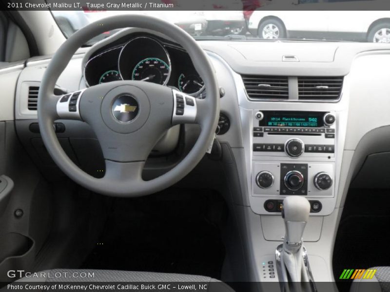 Taupe Gray Metallic / Titanium 2011 Chevrolet Malibu LT
