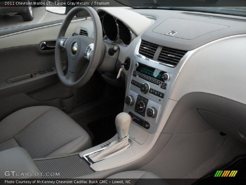 Taupe Gray Metallic / Titanium 2011 Chevrolet Malibu LT