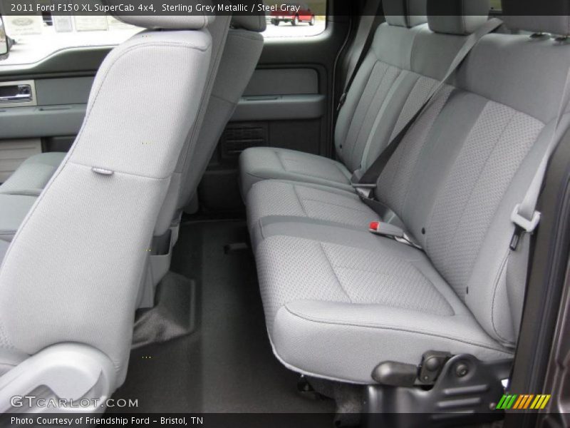  2011 F150 XL SuperCab 4x4 Steel Gray Interior
