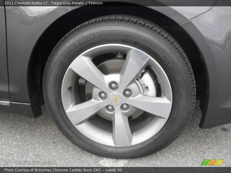 Taupe Gray Metallic / Titanium 2011 Chevrolet Malibu LT