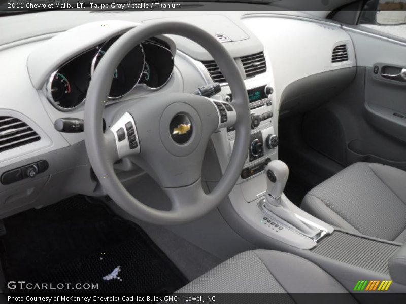 Taupe Gray Metallic / Titanium 2011 Chevrolet Malibu LT