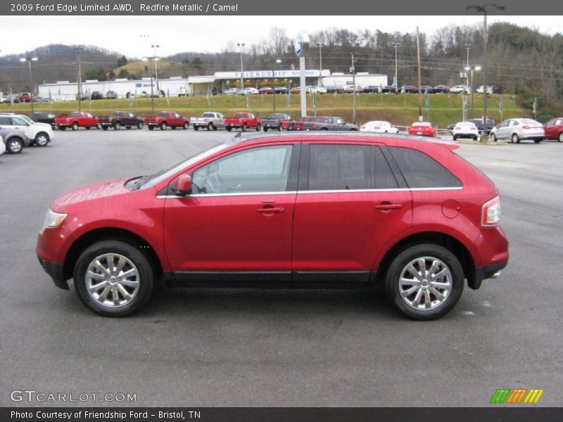 Redfire Metallic / Camel 2009 Ford Edge Limited AWD