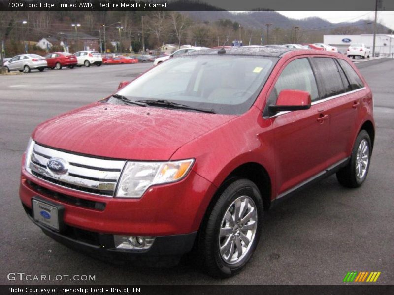 Redfire Metallic / Camel 2009 Ford Edge Limited AWD